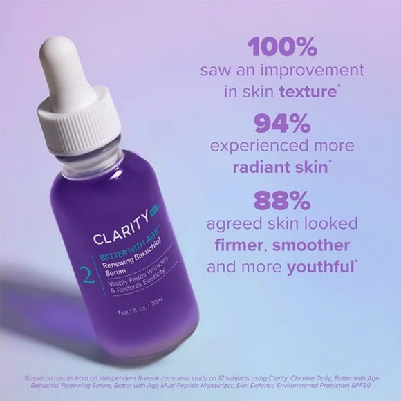 ClarityRX Better with Age Renewing Bakuchiol Serum Clarity RX Sealed 0.5oz/15mL - Picture 2 of 2